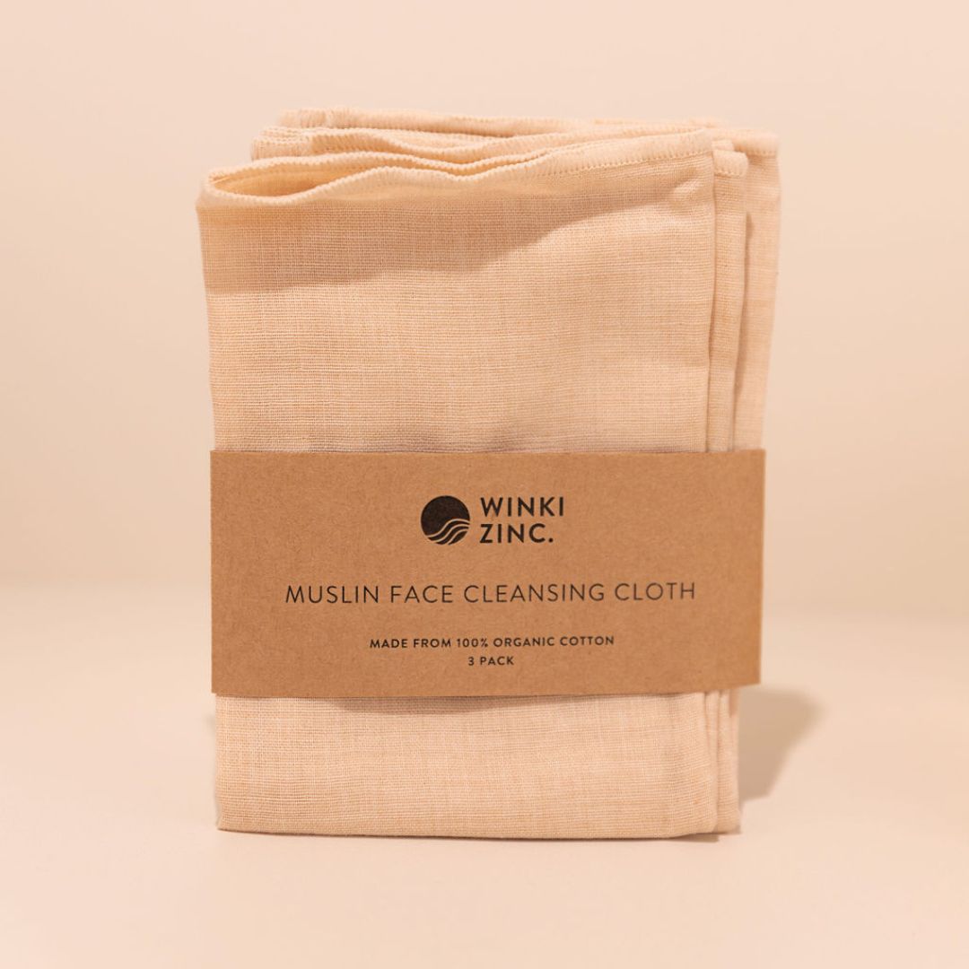 Organic Facial Cleansing Cloth - 3 pack