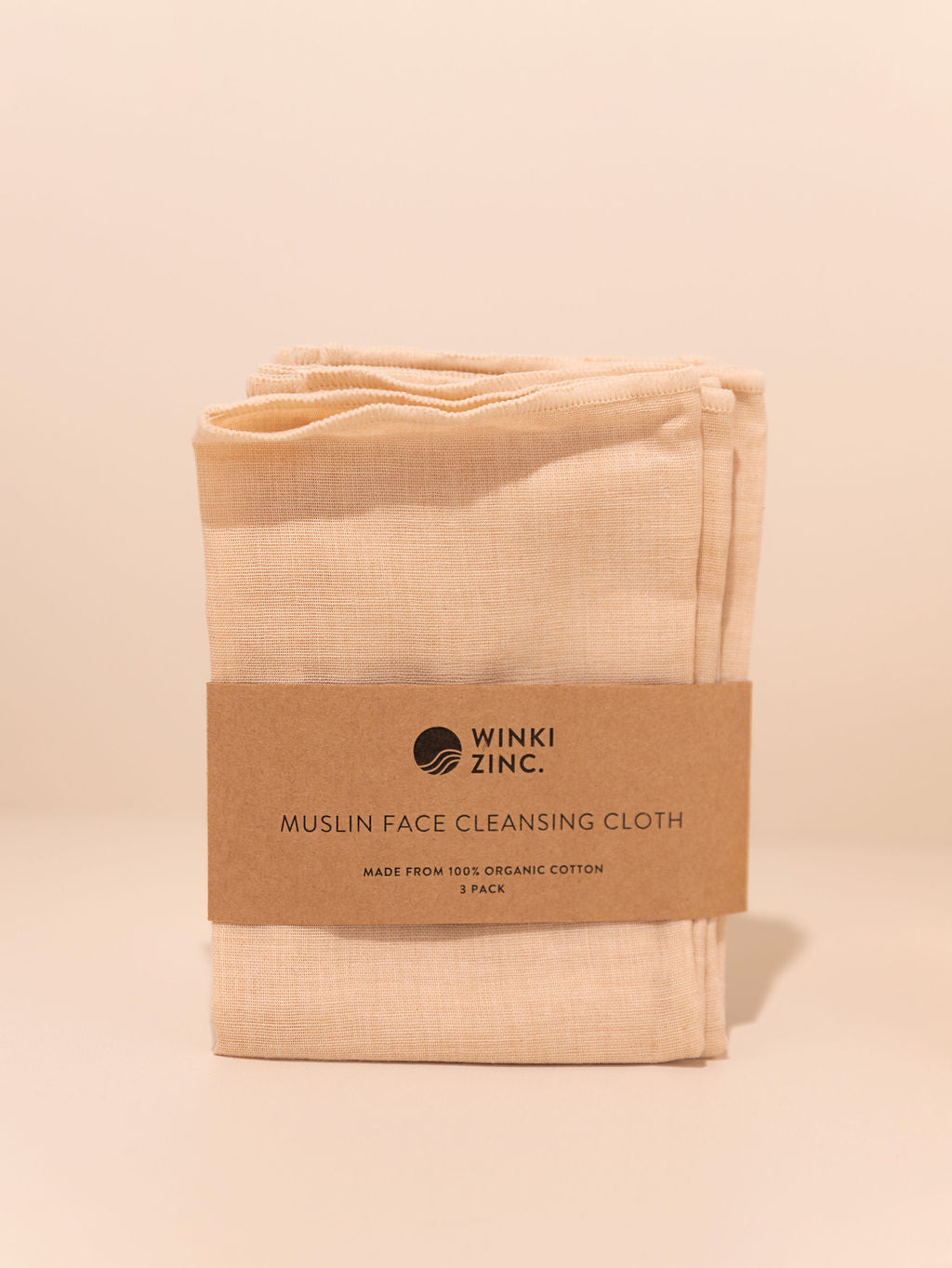Organic Facial Cleansing Cloth - 3 pack